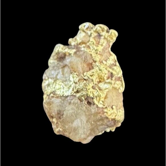 Arizona Gold Nugget - American Mined Gold - Genuine Gold Specimen 0.09 grams #33 - Picture 1 of 7